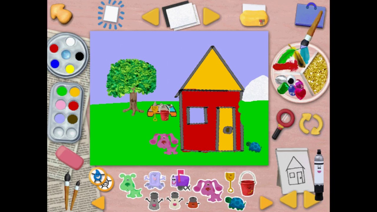 Art Time With Marky Marker | Blue's Art Time Activities (Part 6)