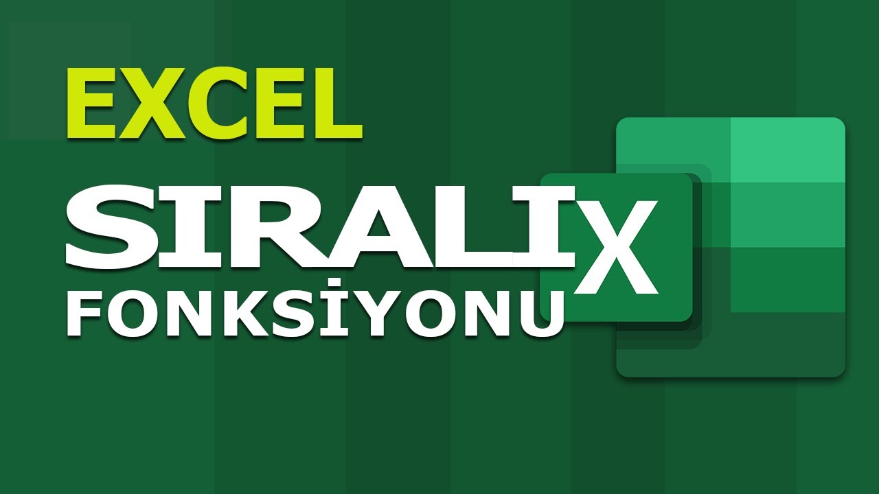 SIRALI (SEQUENCE) Fonksiyonu | Excel Dersleri