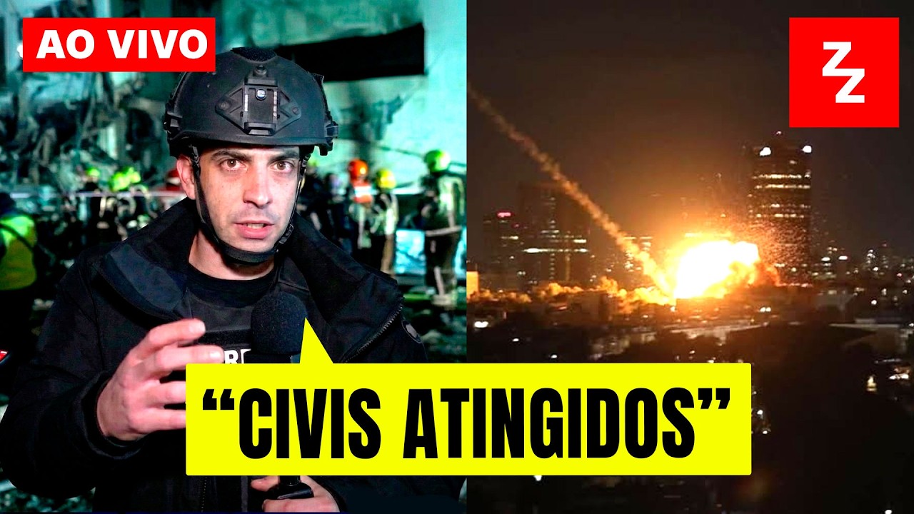MÍSSIL IRANIANO atinge prédio em Tel Aviv e amplia TENSÃO COM OS EUA