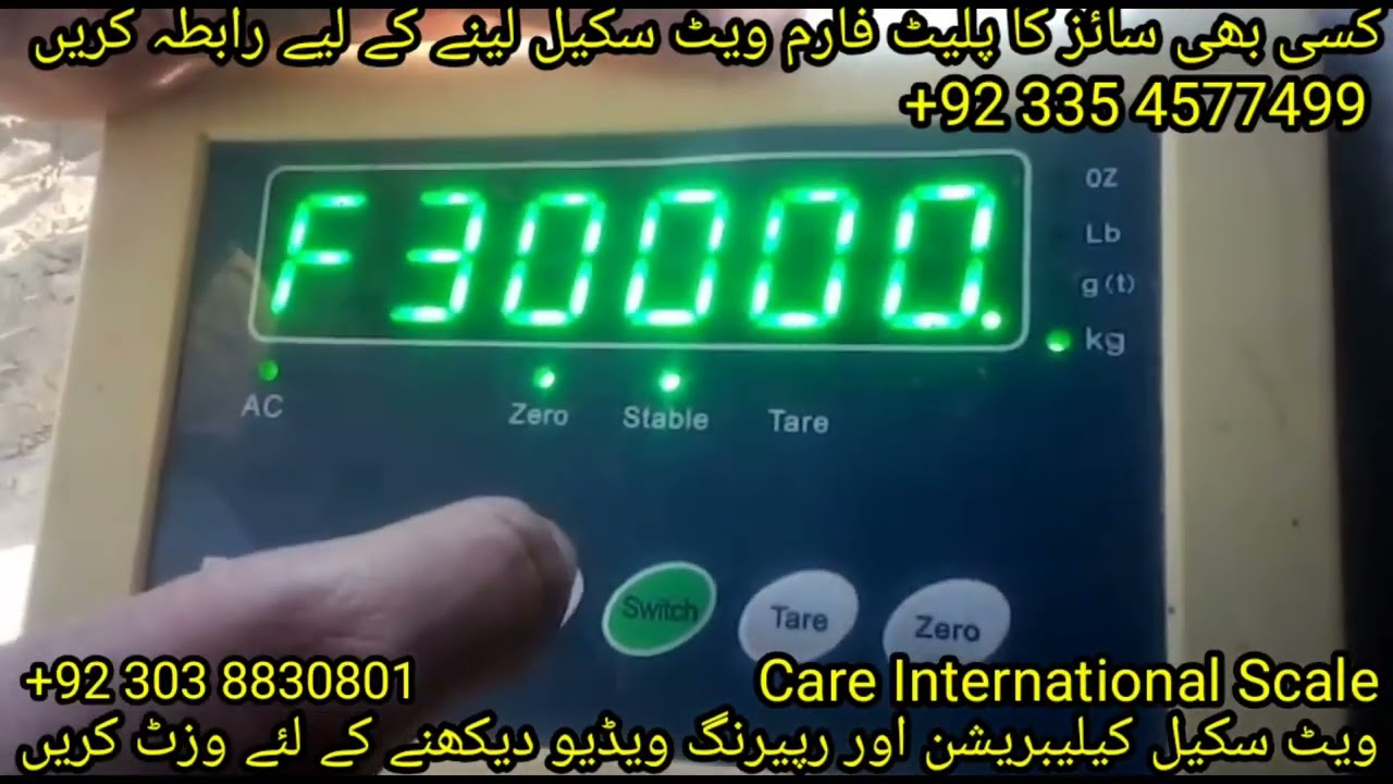 Weighing indicator D10 Calibration Setting
