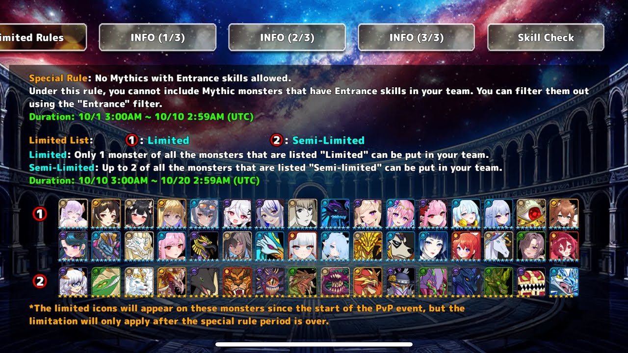 Neo Monsters PvP Season 18 ✨Special Rule Edition✨