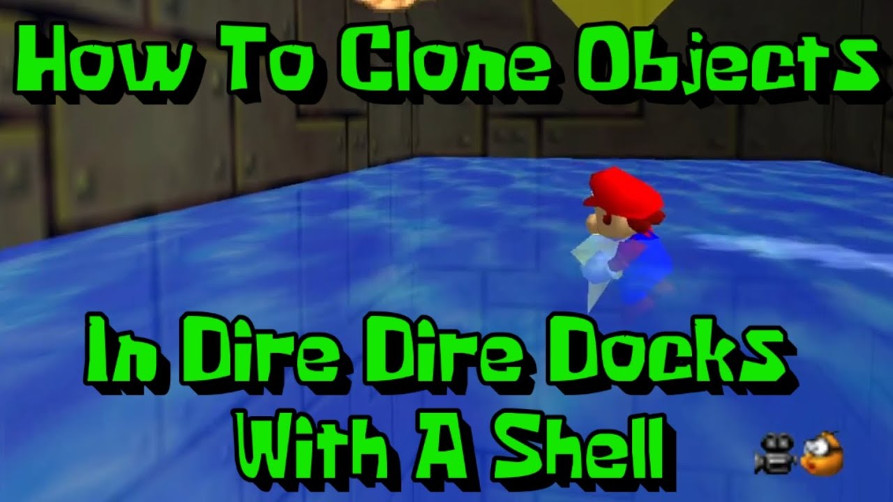 SM64 Tutorial - How to Clone Objects in Dire Dire Docks [No TAS!]