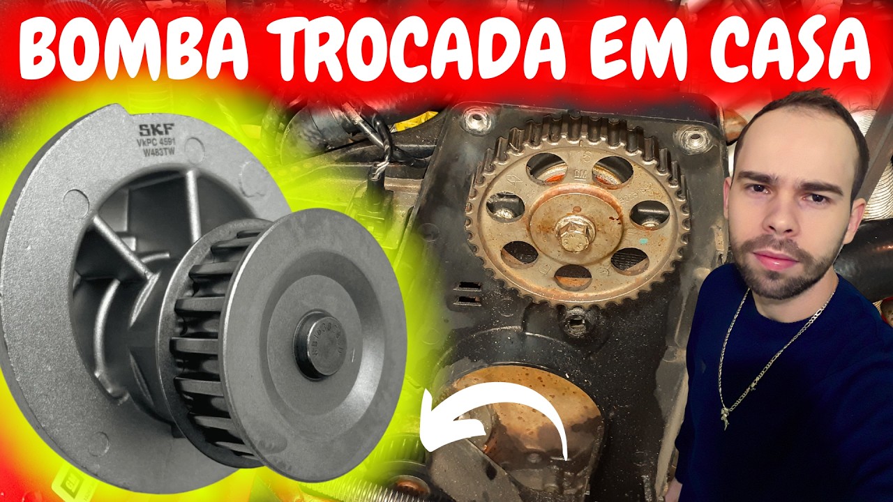COMO TROCAR BOMBA DE ÁGUA DO CELTA EM CASA PASSO A PASSO