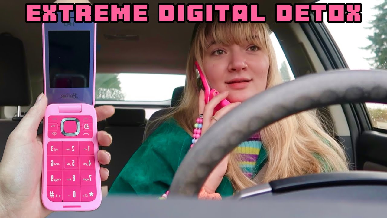 Gen Z switches to BARBIE FLIP PHONE for a week 💖