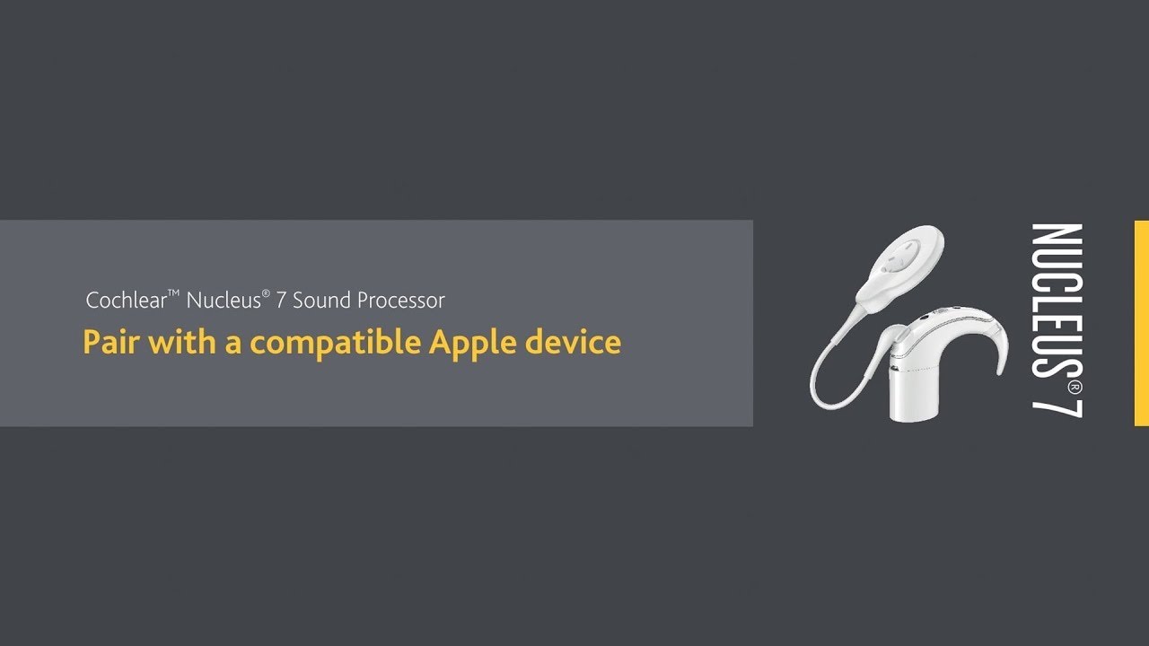 Pair your Nucleus&reg; 7 Sound Processor with a compatible Apple device