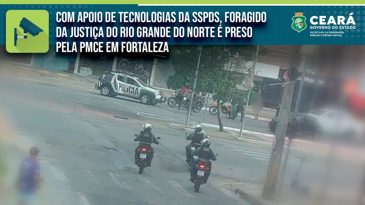 Com apoio de tecnologias da SSPDS, foragido da Justiça do RN é preso pela PMCE em Fortaleza