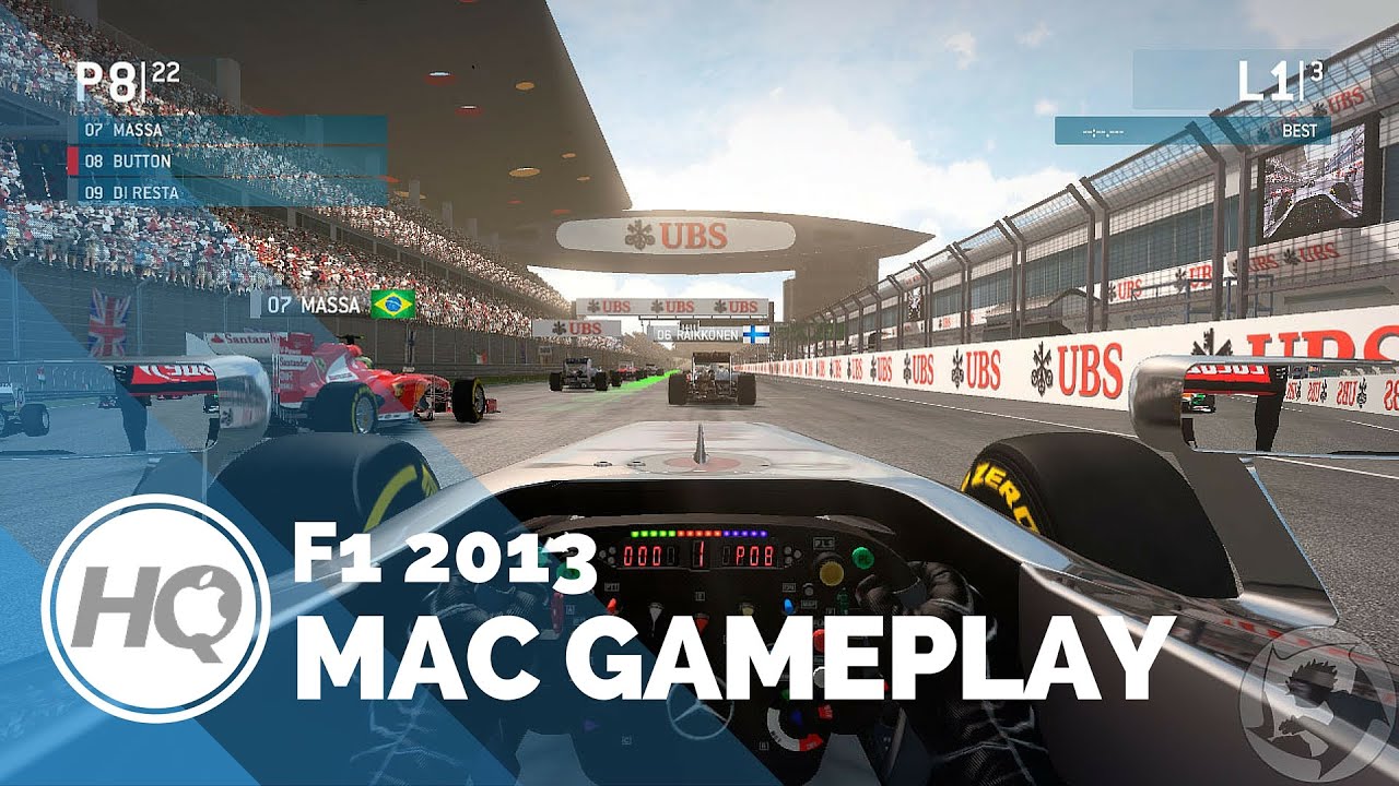 F1 2013 Mac Gameplay by MacGamerHQ.com