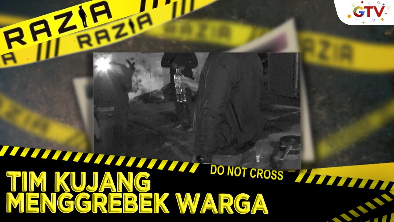 TIM KUJANG MENGGREBEK WARGA YANG SEDANG PESTA MIRAS - RAZIA