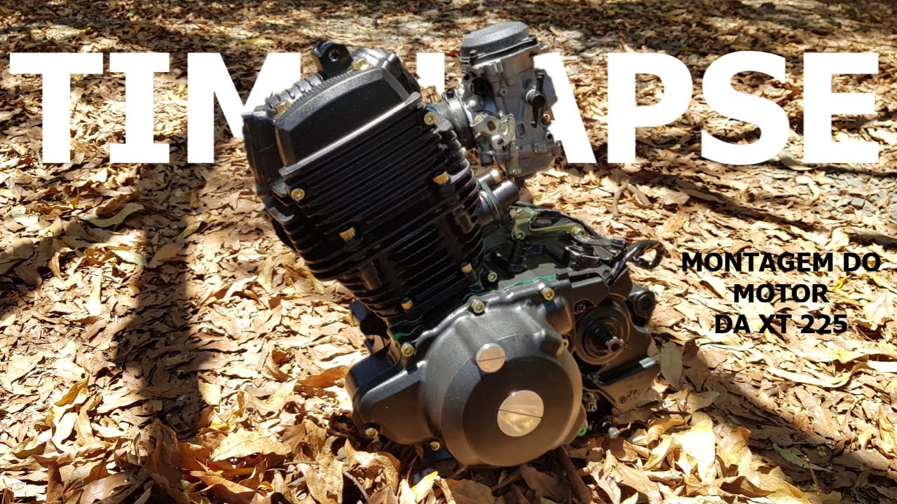 TIMELAPSE - Incrível montagem do motor da Yamaha XT 225