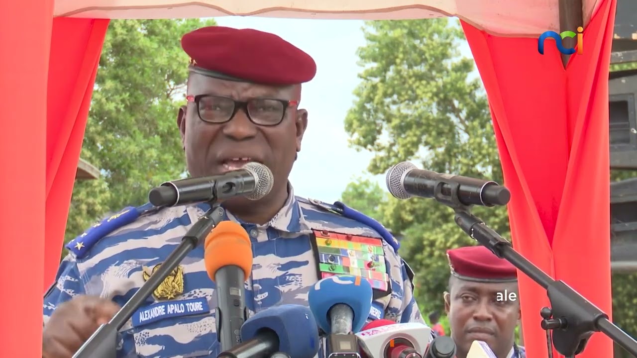 1466 nouveaux gendarmes présentés au drapeau à Toroguhé (Daloa)