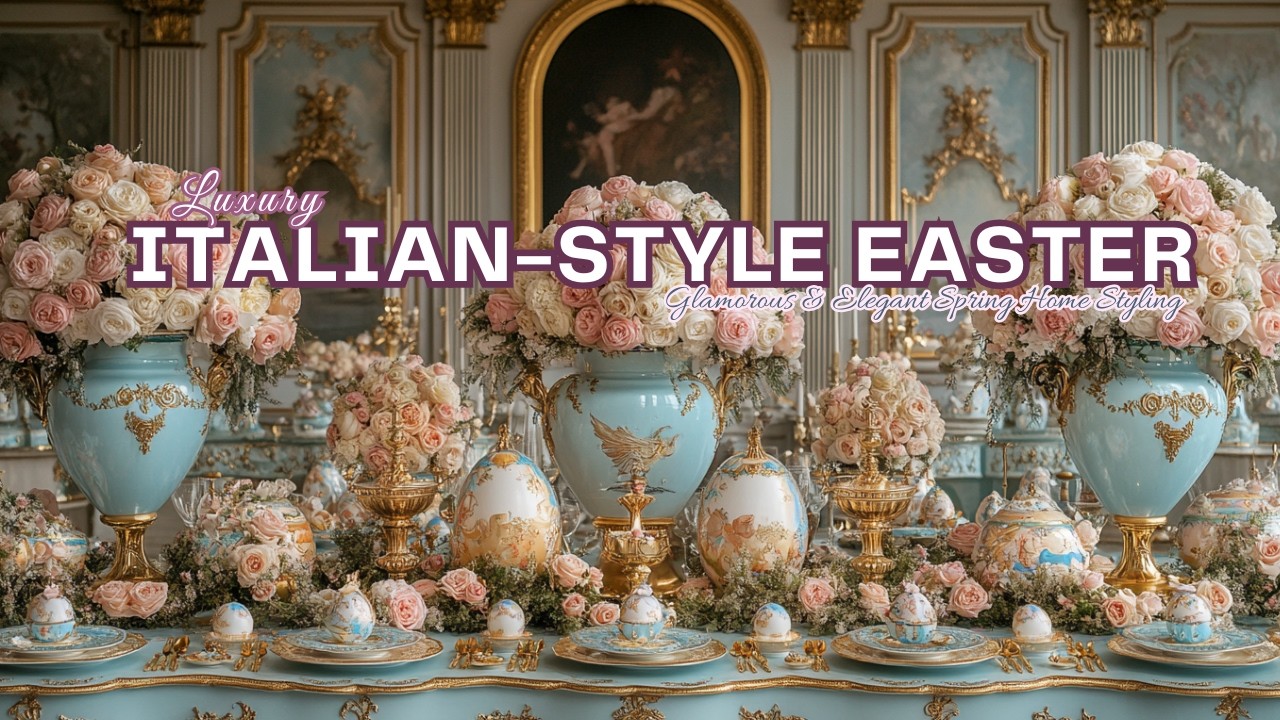Luxury Italian-Style Easter Decorations: Glamorous & Elegant Spring Home Styling