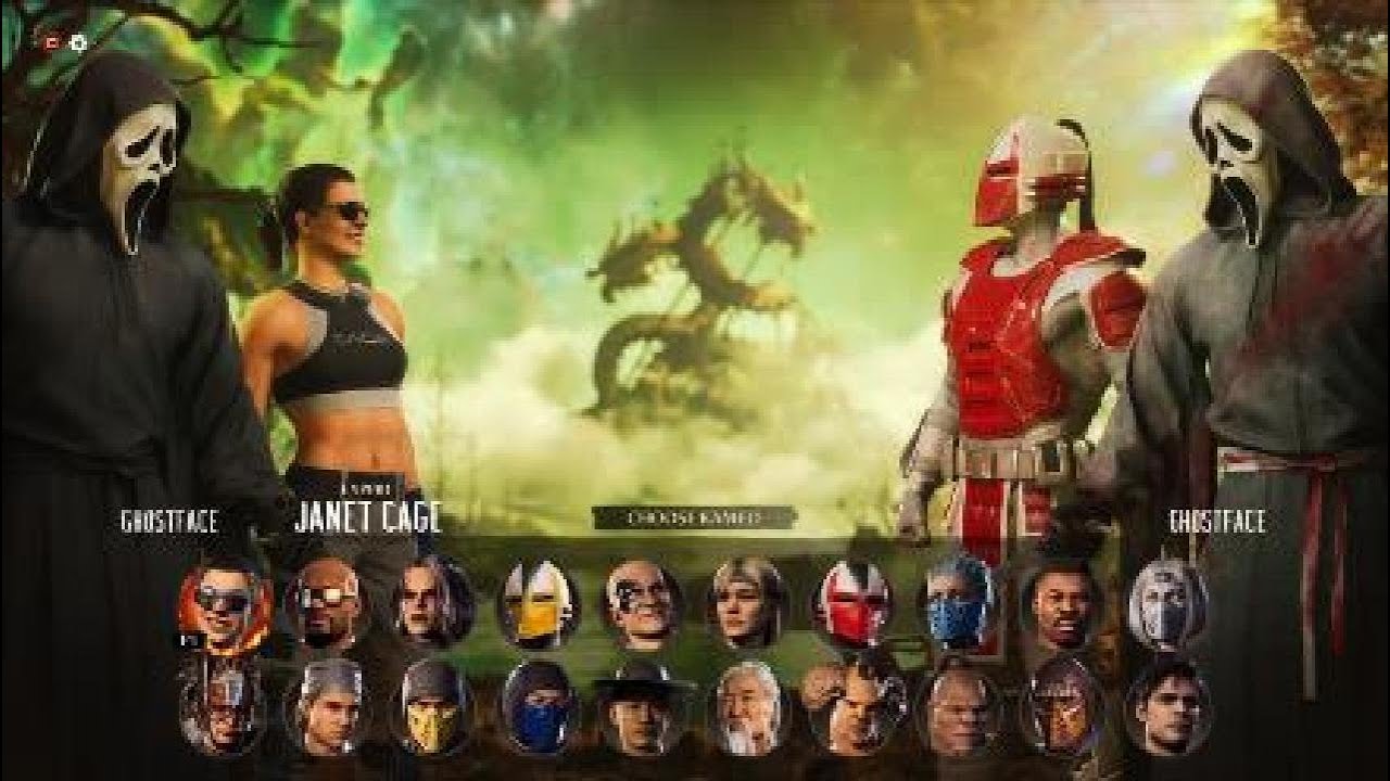 Mortal Kombat 1 Khaos Reigns: Ghostface Announcer - All Kameo Fighters