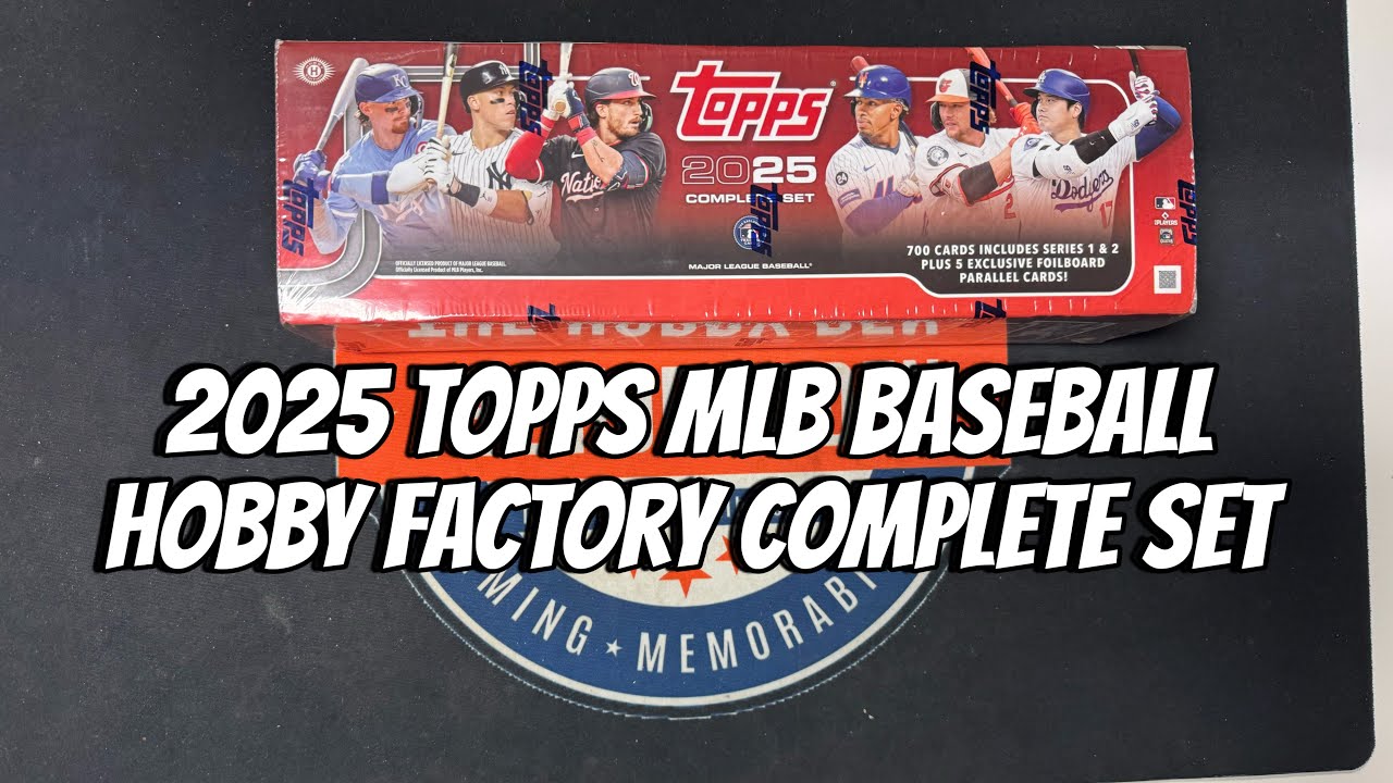 2025 Topps MLB Baseball Hobby Factory Complete Set Opening Foilboard Exclusives (Unboxing & Review)