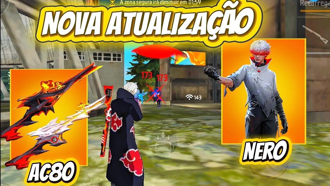 ``🔥 JOGUEI FREE FIRE DEPOIS DA NOVA ATUALIZAÇÃO (muitas novidades) free Fire💙🔥``
