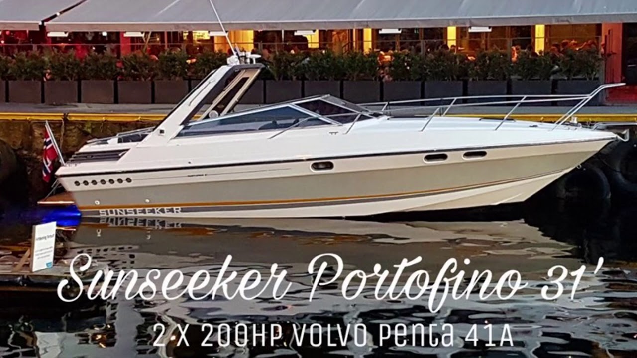 Sunseeker Portofino 31’ breaking waves in Norway