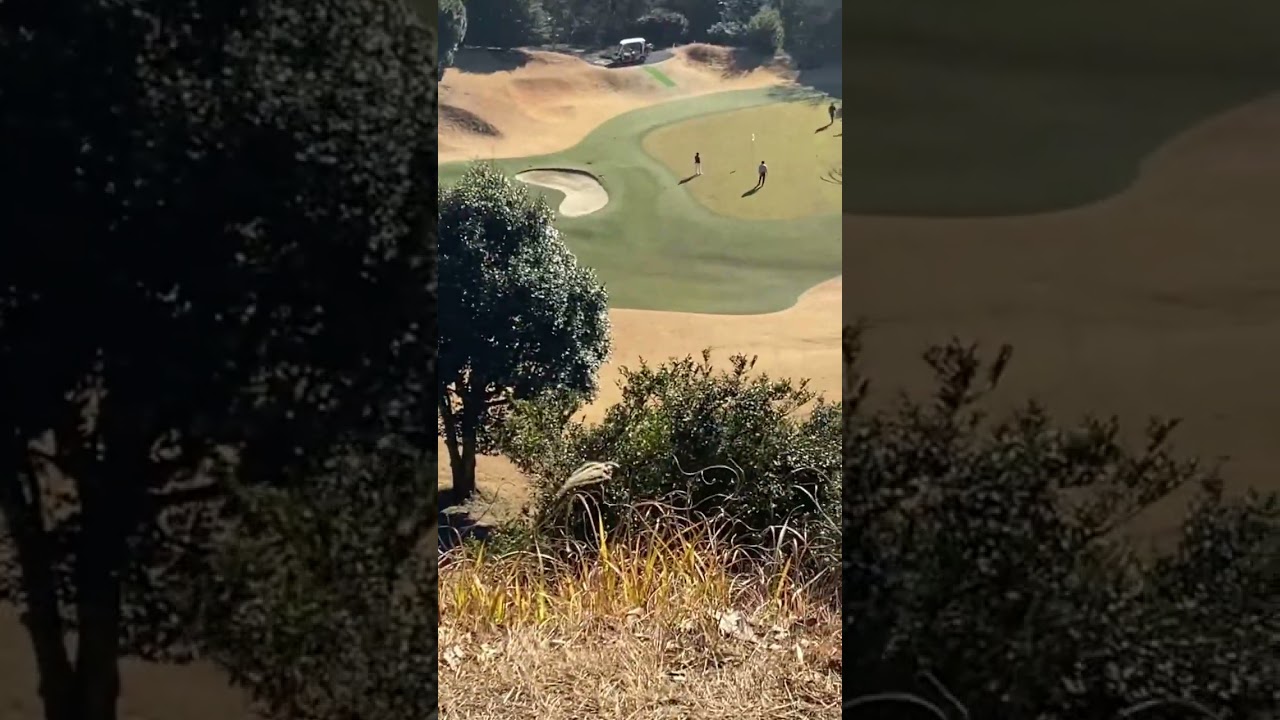怖いティングラウンド 上総富士カントリークラブ パー3ホール Japangolfcourse