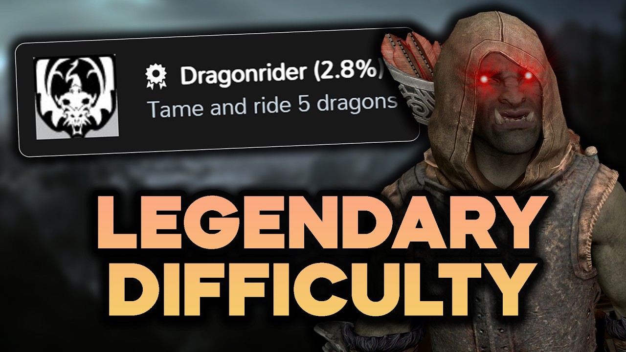 I Tried Speedrunning Skyrim's RAREST Achievement