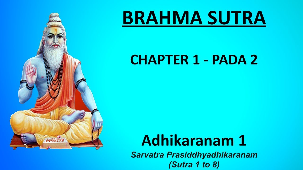 Brahma Sutra Chanting (Chapter 1 - Pada 2) in English #vedantastudents #brahmasutra