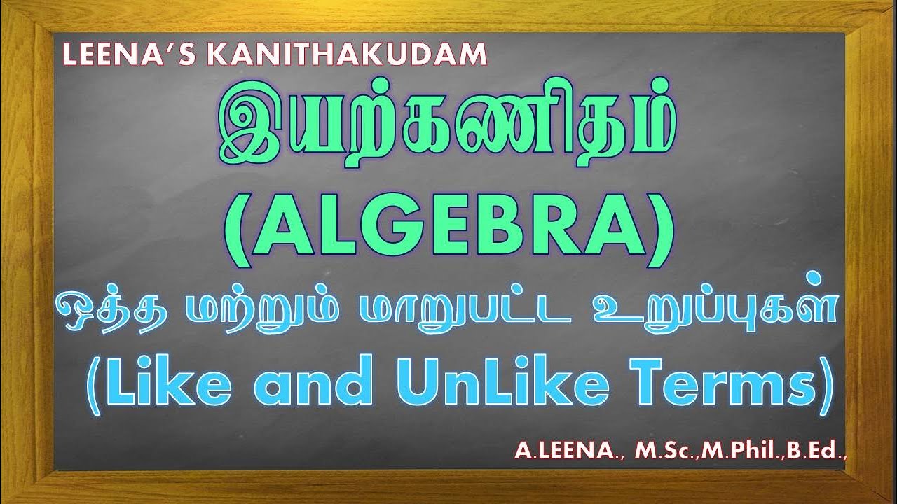 Like terms and Unlike terms | What are Like and Unlike terms | How to identify like and unlike terms