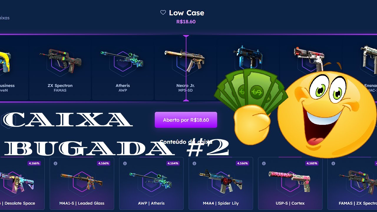 Abrindo a low case no jester mode #2 [Caixa Bugada] #cs2 #csgoskins