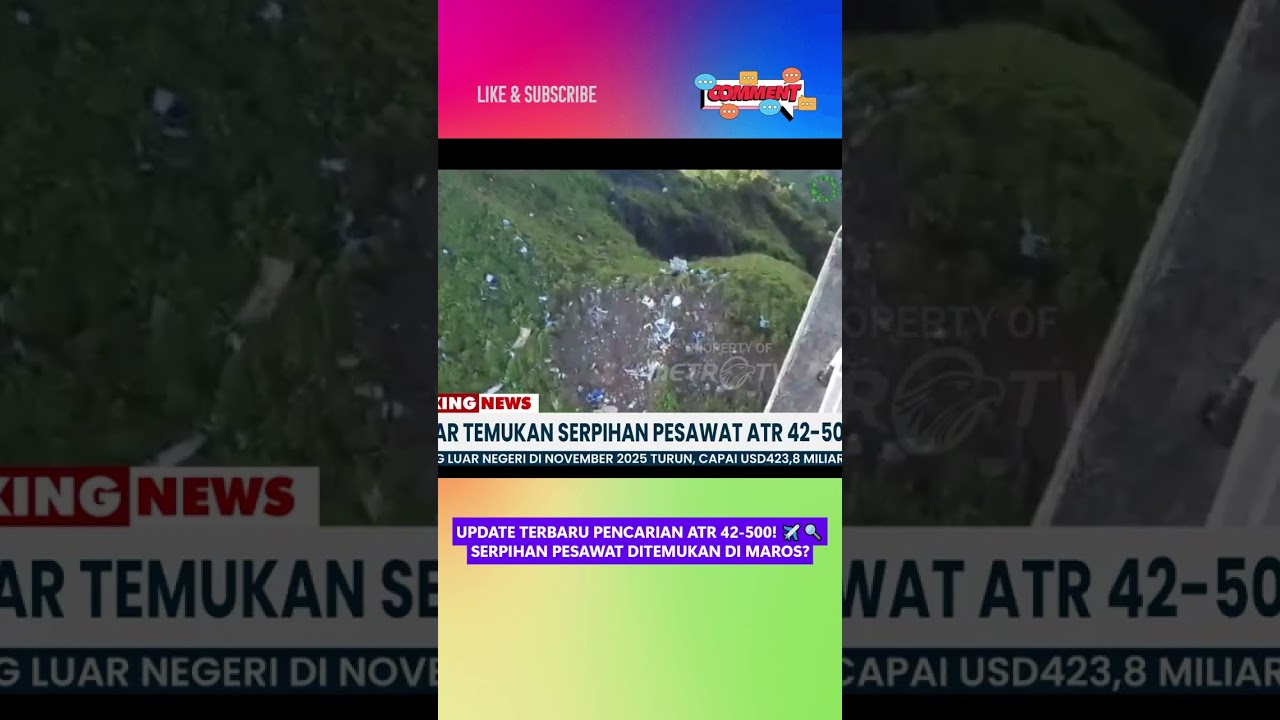 Update Pencarian ATR 42-500: Serpihan Ditemukan di Kawasan Leang-Leang, Maros