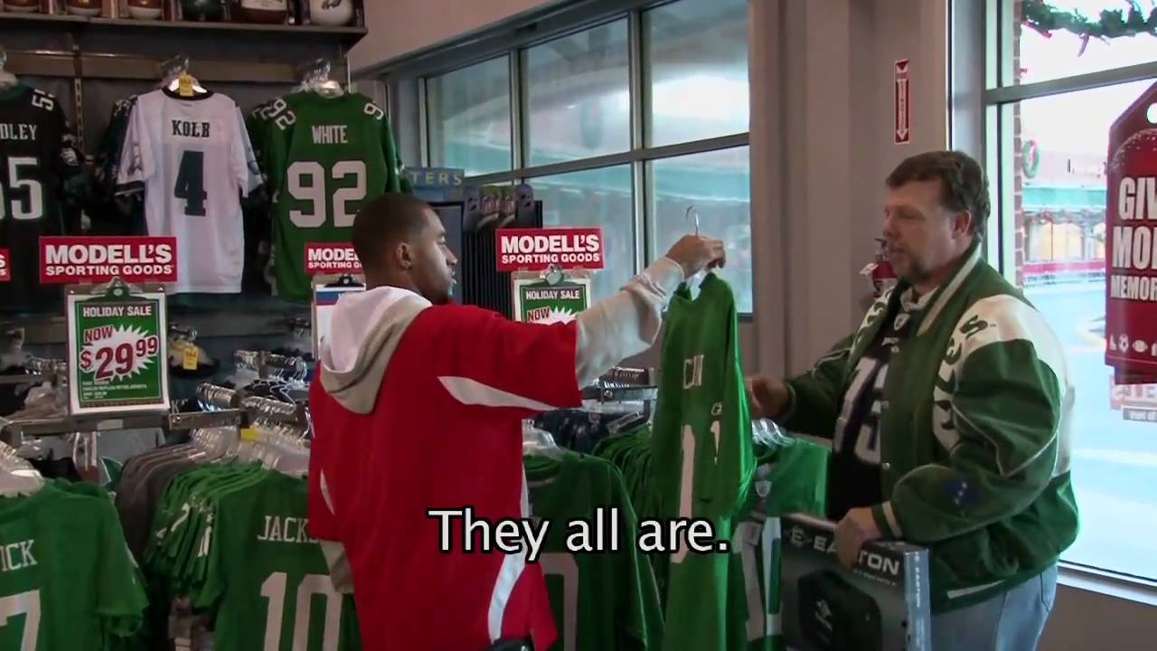 DeSean Jackson as Modell's Employee Selling His Own Jersey
