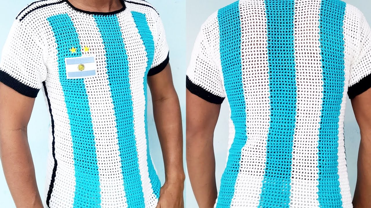 Camisa da Argentina em Crochê - Parte 1