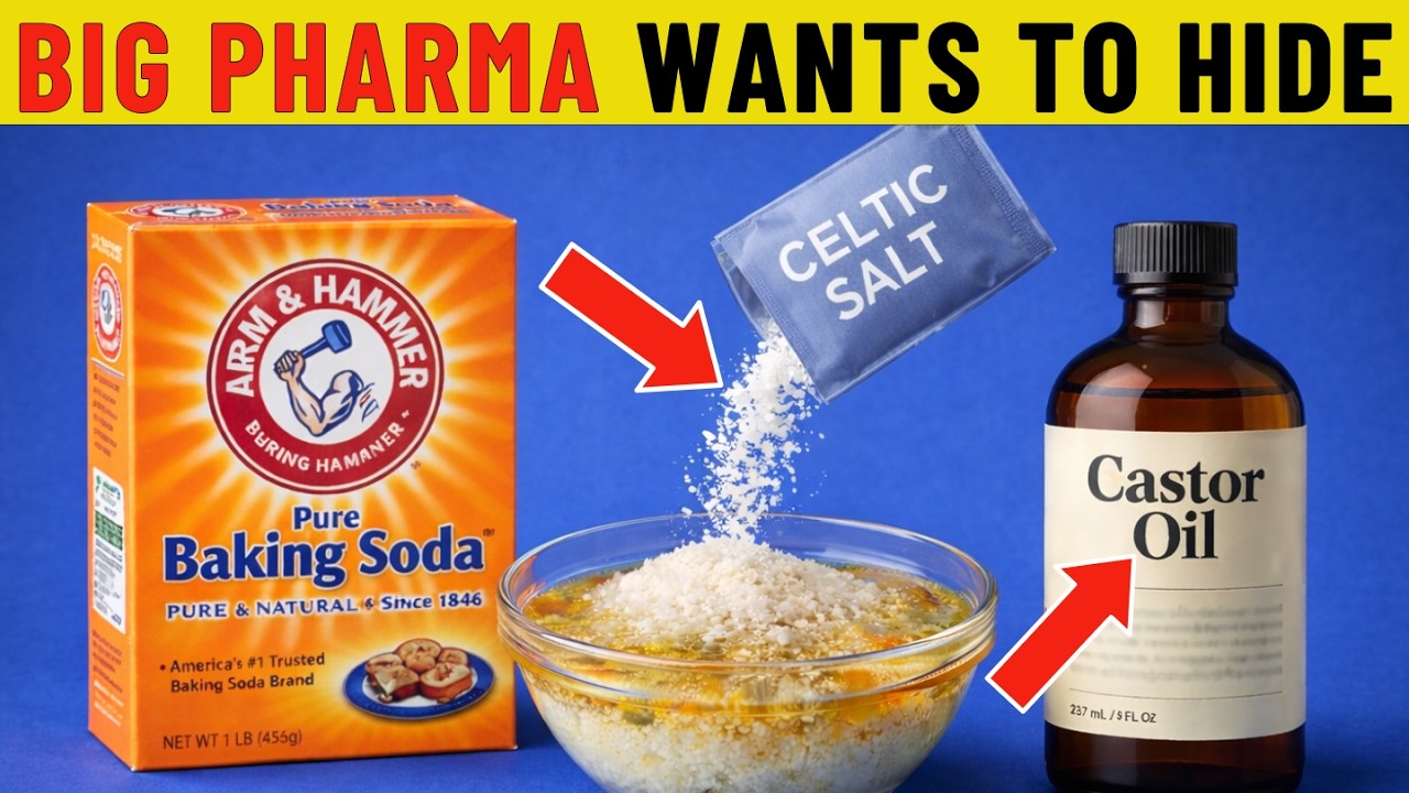 SENIORS: Mix CASTOR OIL, BAKING SODA & CELTIC SALT Like THIS to Treat 10 Health Problems Immediately
