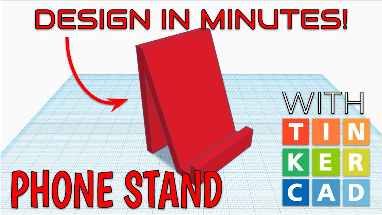 How To Make A Phone Stand with Tinkercad in Minutes!