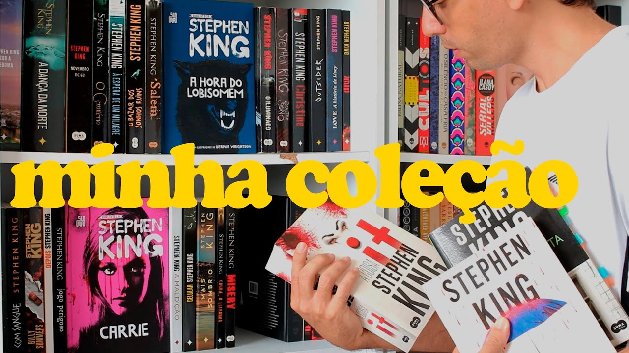 vlog organizando minha coleção de livros do stephen king