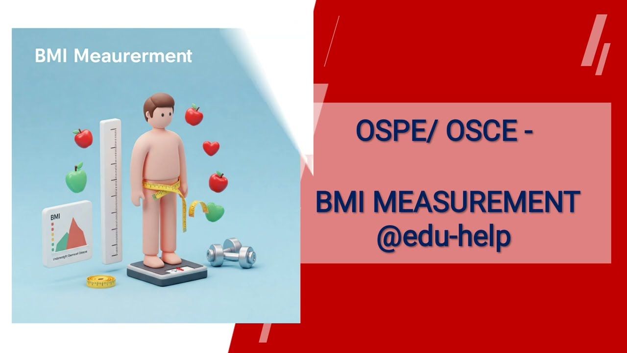 #OSPE/OSCE @PSM #BMI Measurement Community Medicine @MBBS, learning @eduhelp