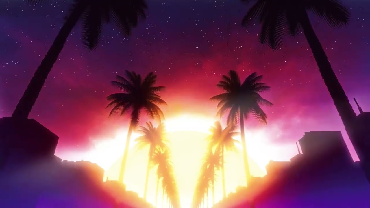VIce City LoFi ~ Pink Sunset Cityscape Chill (Neon Horizon Vibes)