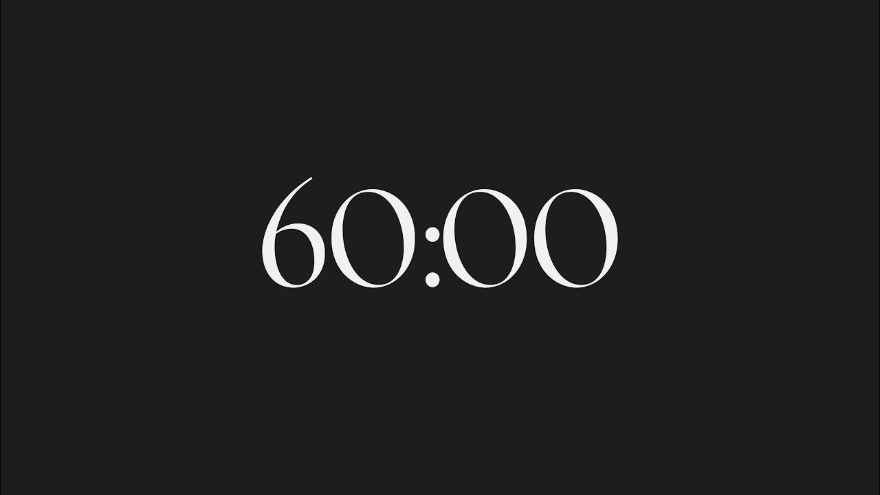 60 Minutes Deep Work Silence | No Music, Full Focus