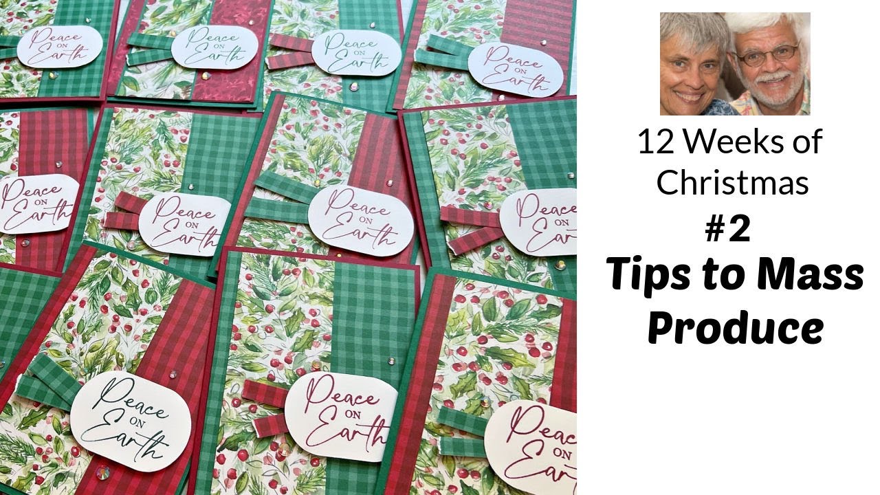 Quick Fire Christmas Card Batching  From Start to Finish!