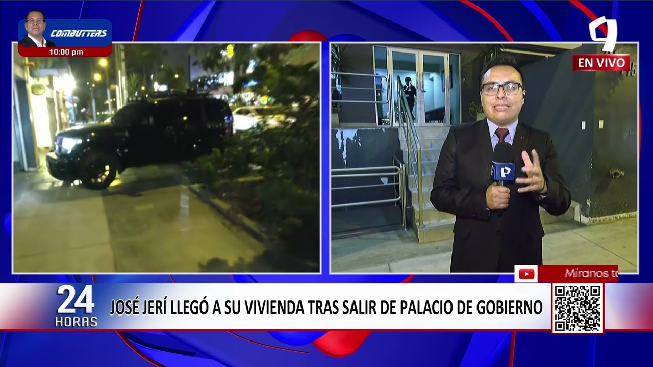 José Jerí abandona Palacio de Gobierno tras ser censurado por el Congreso