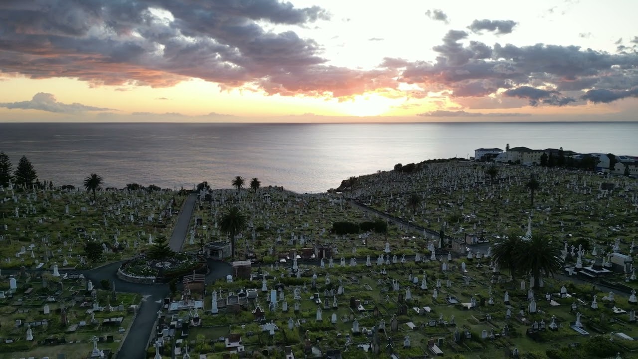 Sunrise at Waverley Cemetery - DJI 0081