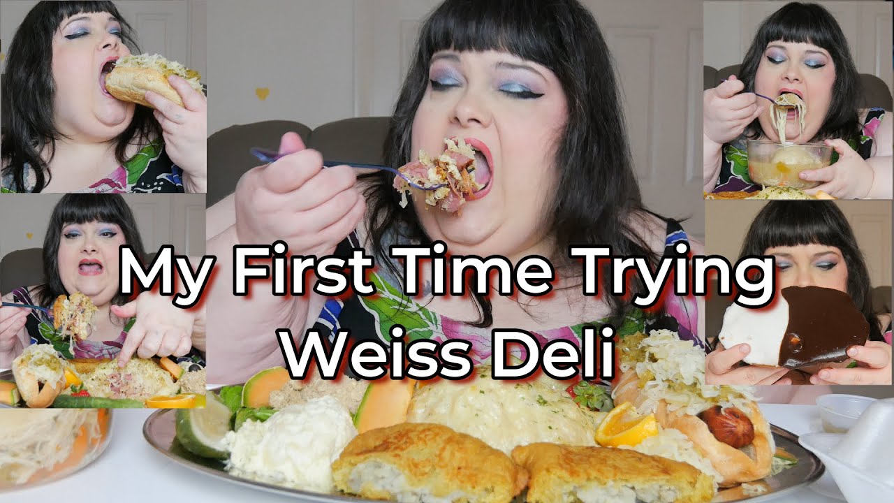 My First Time Trying Weiss Deli Mukbang Lip Smacking * Slurping * Finger Licking Mm MM Fun