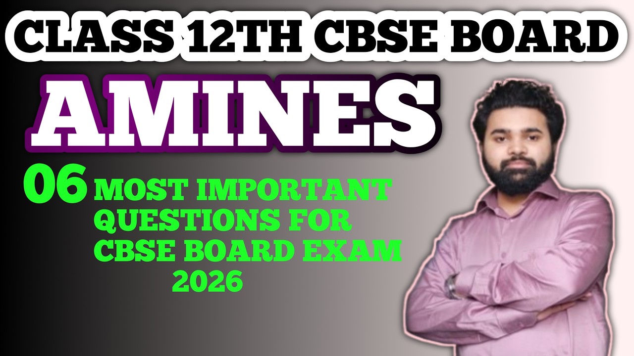 Amines | Most Important Questions | Class 12th | Organic Chemistry | By Zafar Sir
