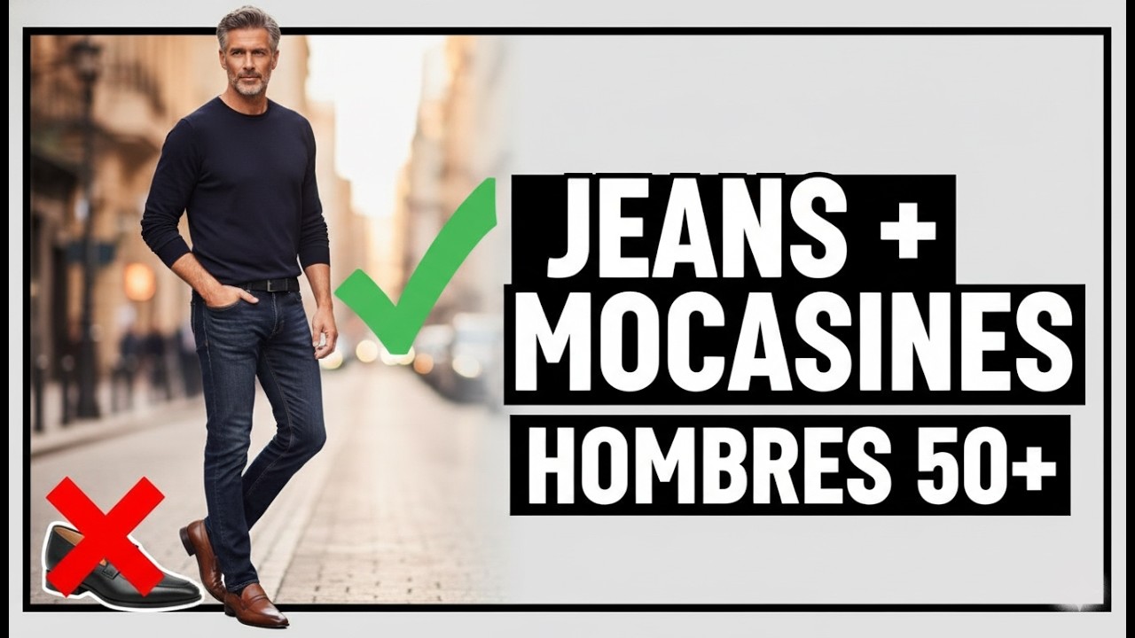 C&oacute;mo Combinar JEANS y MOCASINES Despu&eacute;s de los 50 para Verte Elegante Y Moderno