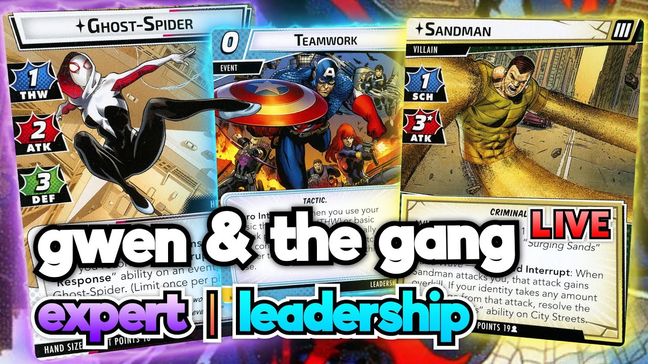 Gwen & the Gang - Ghost-Spider Leadership vs. Sandman - Marvel Champions