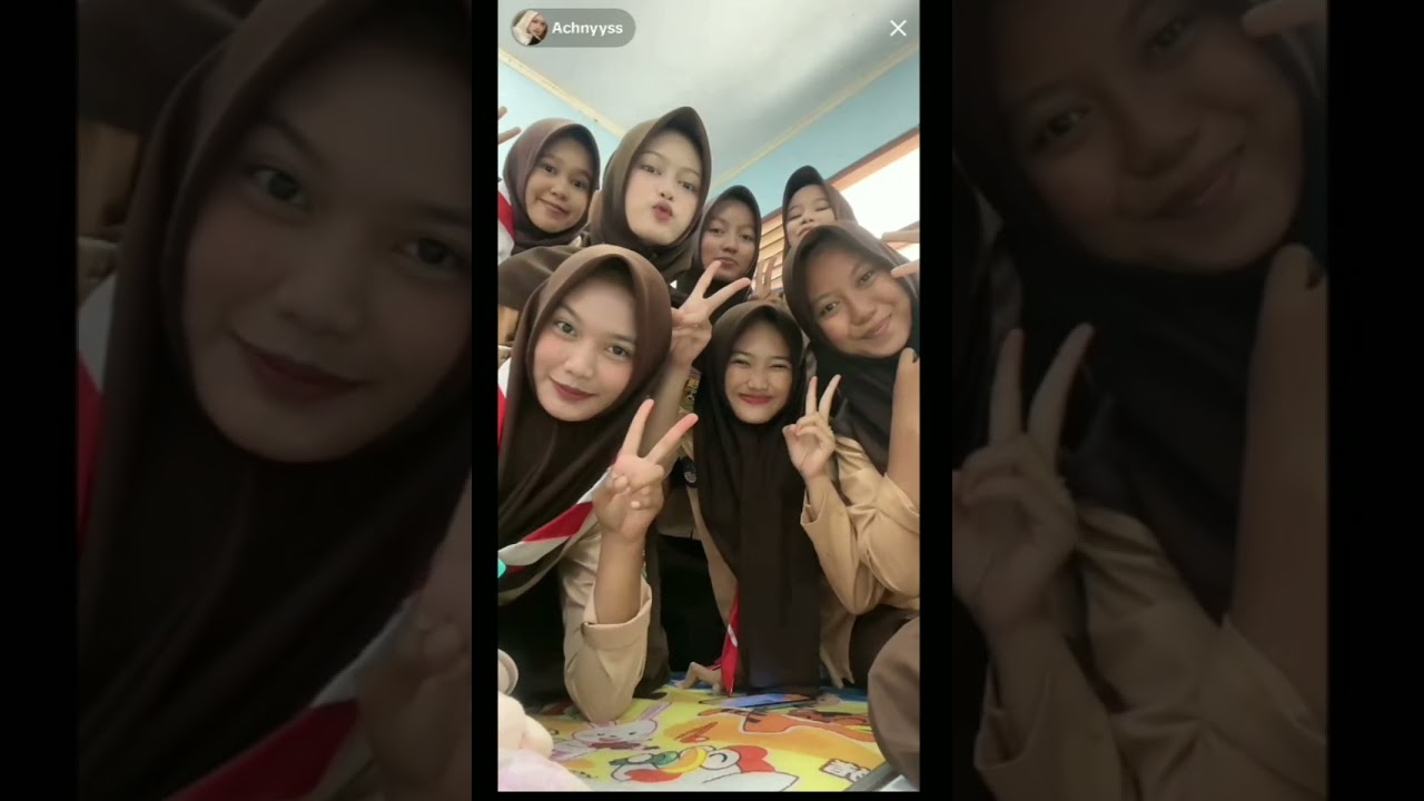 LIVE CEWE SMA SERAGAM PRAMUKA ADA YG KELIATAN 