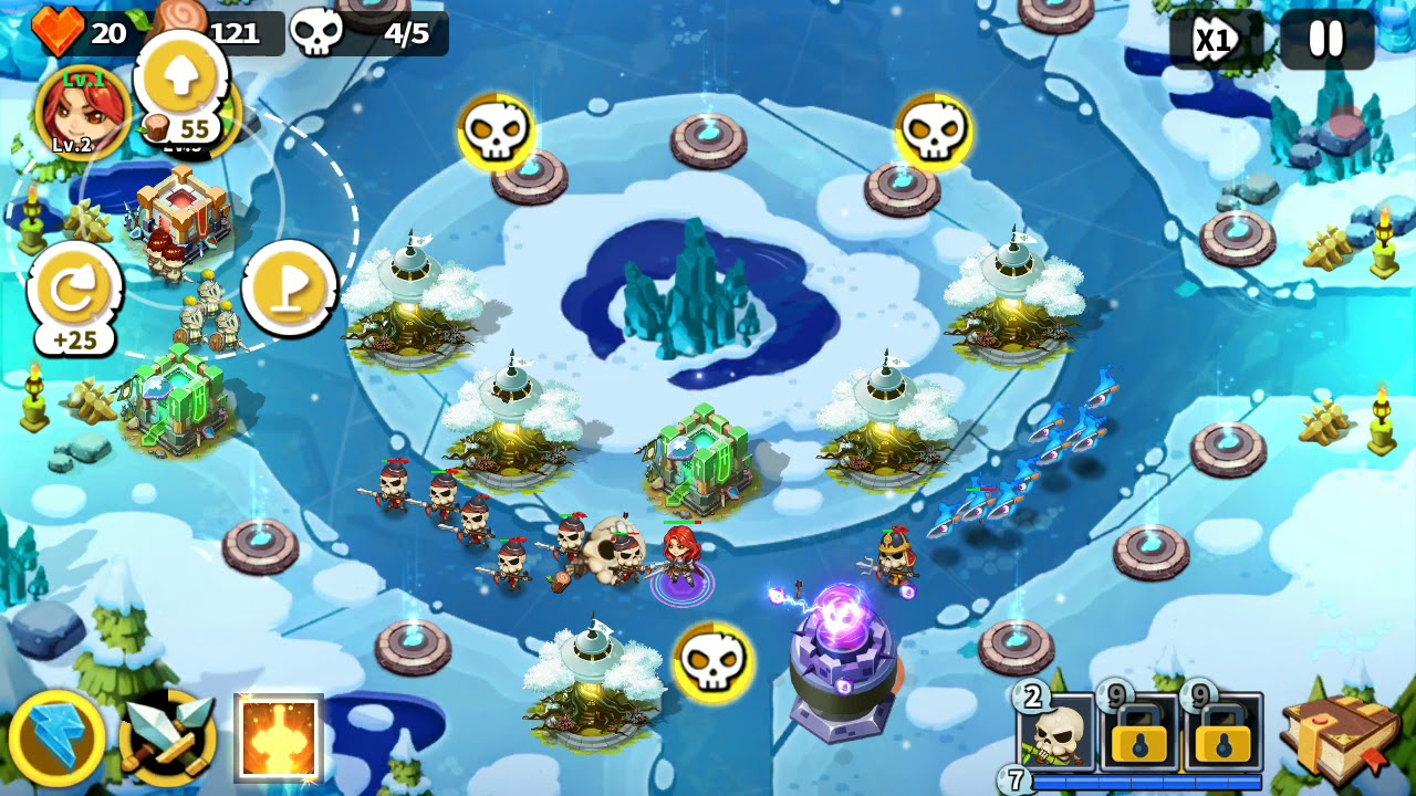 Hero Defense King - Stage 29 - Normal 3 Gems