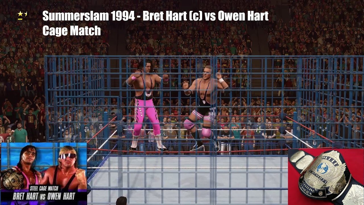 WWF Summerslam 1994 - Bret Hart (c) vs Owen Hart