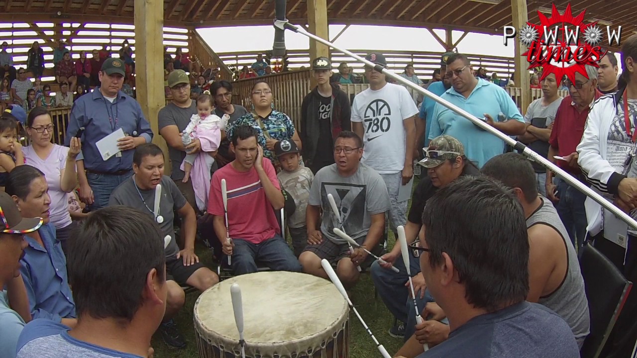 Whitefish Jrs Singers Double Beat Song @ Frog Lake Powwow 2016