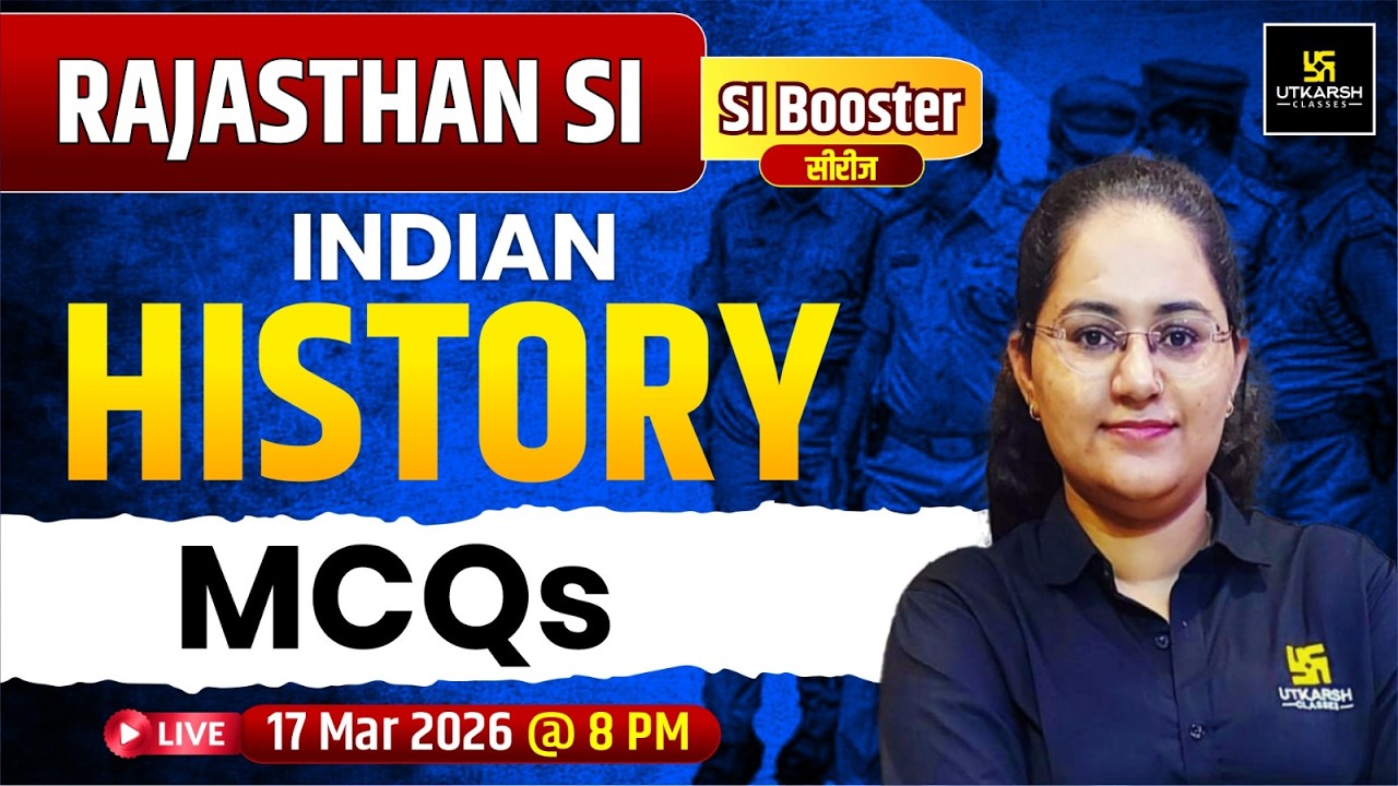 Rajasthan SI Booster Series | Indian History MCQ's New Pattern + Discussion | Priyanka Ma'am