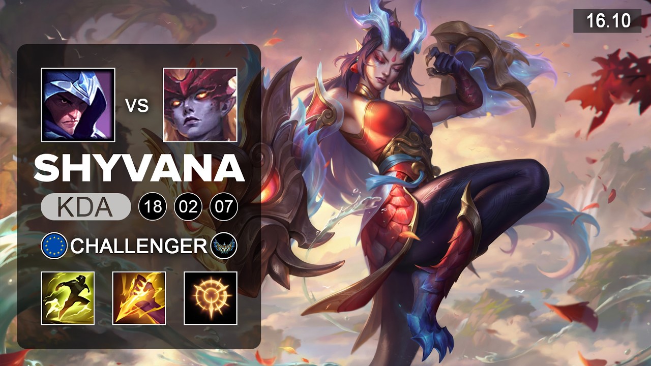 Shyvana vs Talon Jungle - EUW Grandmaster - Patch 16.10 Season 16