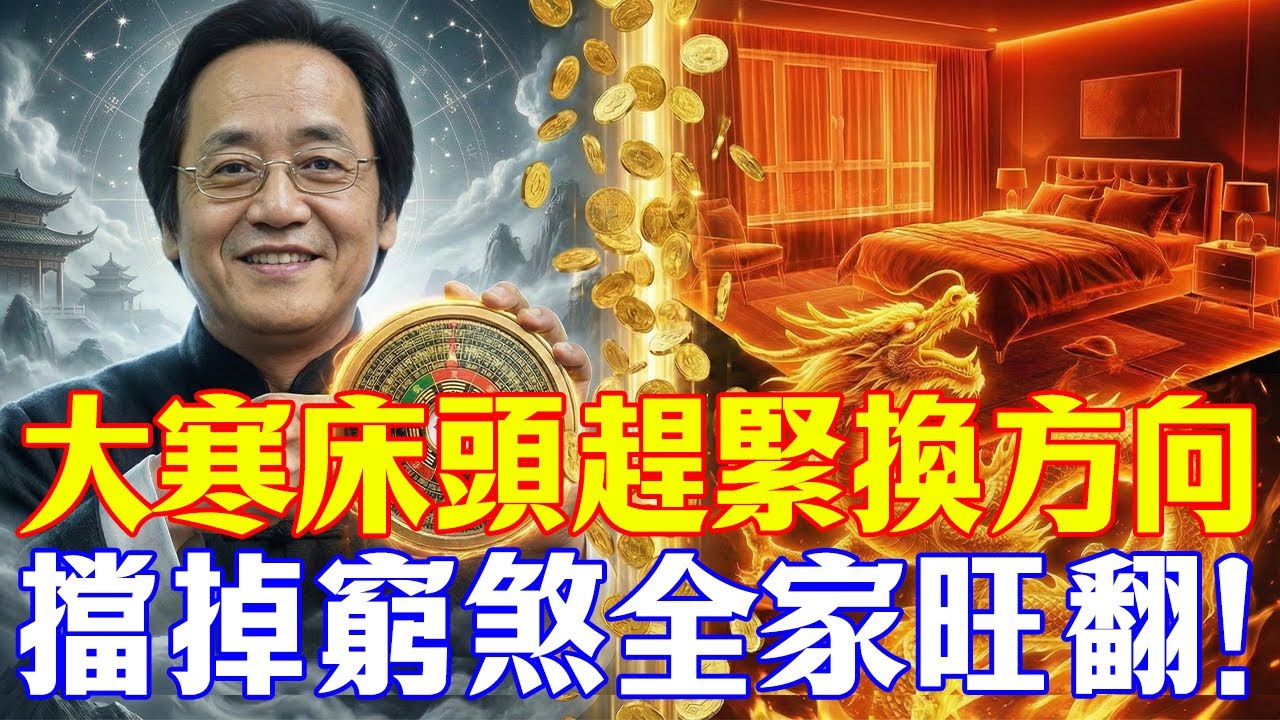 倪海廈點破「窮宅」特徵：為什麼家裏越住越窮？1月20日看「床頭」就知道！，換個位置全家大發！#倪海廈 #中醫養生 #經方 #風水佈局 #大寒 #陽氣 #改運 #物理學中醫