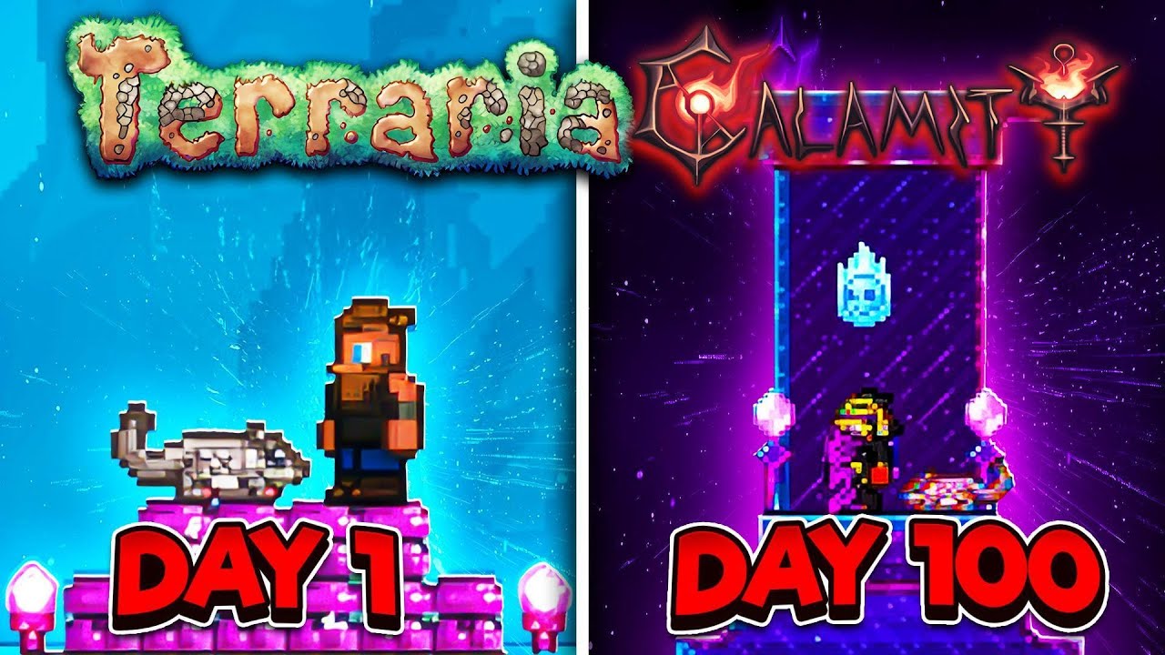 Surviving 100 Days as a Summoner on Calamity Revengeance Master Mode! - THE MOVIE