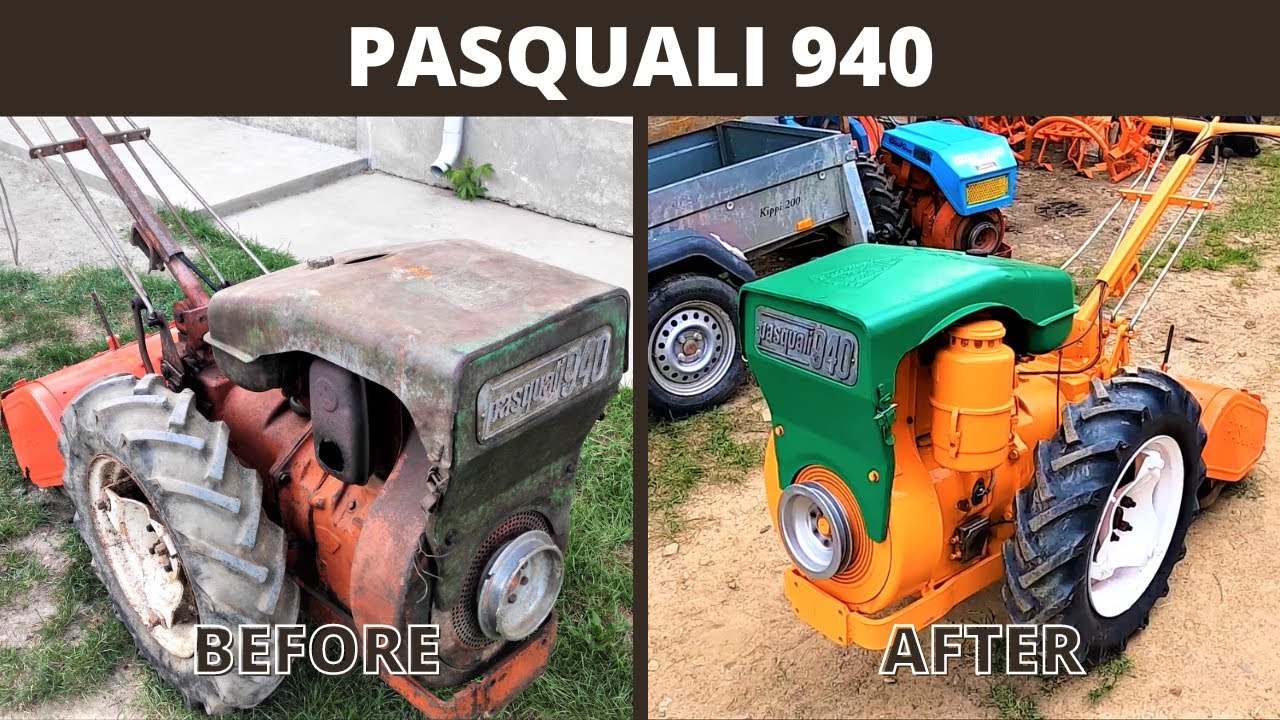 Am restaurat un Motocultor Pasquali 940 - 16 Cai Diesel