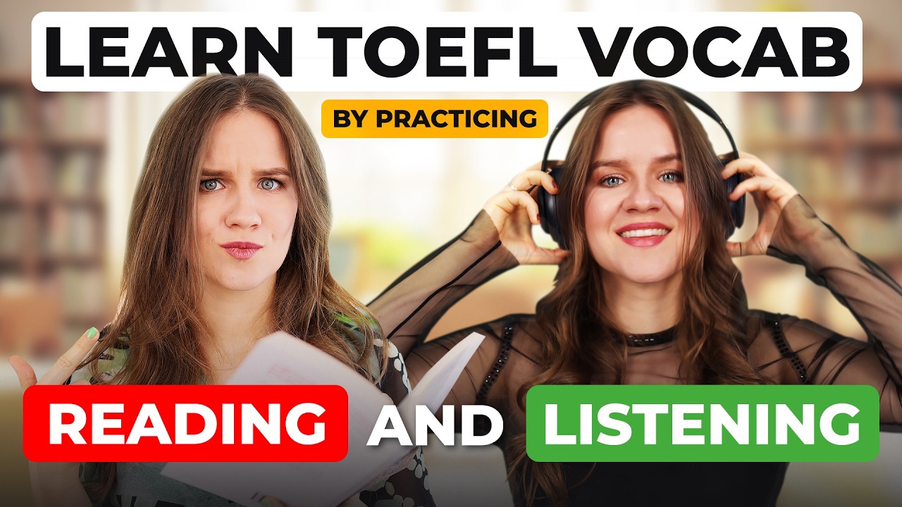 TOEFL VOCABULARY That Gets You 100+ | Learn Through READING 📖  & LISTENING  🎧